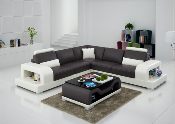 Nowoczesna sofa Wysokiej jakości sofa w kształcie litery L z wysokiej jakości tapicerką i narożnikami