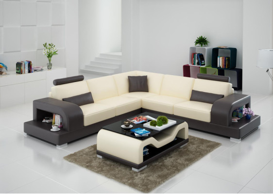 Nowoczesna sofa Wysokiej jakości sofa w kształcie litery L z wysokiej jakości tapicerką i narożnikami