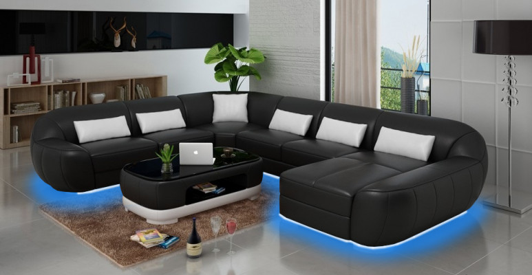 Ty the Modern Luxury Skóra Narożnikowa w kształcie litery U do Twojego salonu