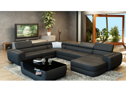 Designerska sofa Siedziba Podkładka Narożnik Skórzana sofa Żywy krajobraz Sofa z USB Podkładka Nowość