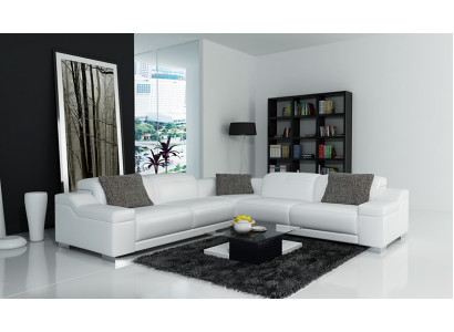 Skórzana sofa sofa kanapa Żywy krajobraz Narożnikowa kanapa Nowoczesny Narożnik Ustawić Design