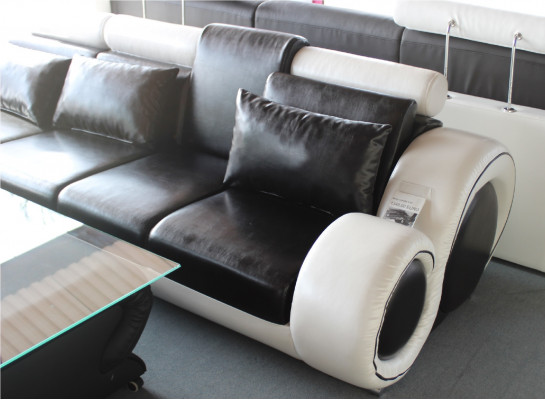 Elegancki designerski narożnik Berlin II skórzana sofa Narożnikowa kanapa kanapa