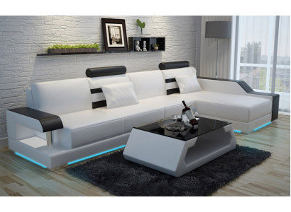 Sofa skórzana na wymiar Kanapa Żywy krajobraz Narożnikowa kanapa Ustawić Design Sofa USB Nowość