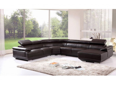 Żywy krajobraz Narożnikowa kanapa Skórzana sofa z USB, Sofa Couch Podkładka Siedziba Narożnik Ustawić