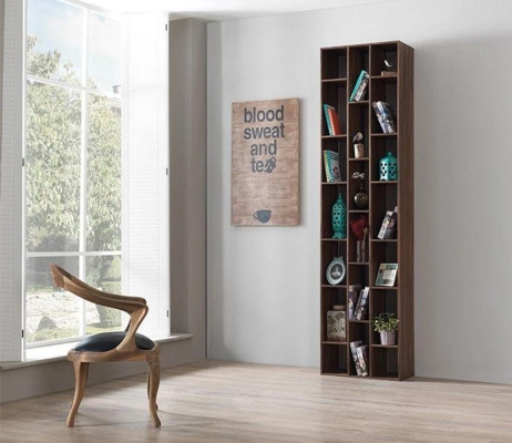 Półka na książki Półka Półka Living Room Design Drewno Brązowe Nowość
