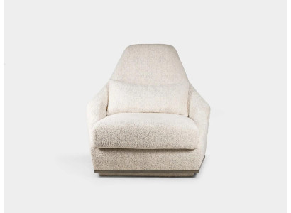 Meble tapicerowane Biały Fotel Luksusowe Siedziba Salon Nowoczesny Design