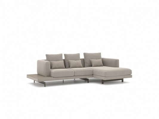 Designerska Sofa Kanapa Szara w Kształcie L Nowoczesna Narożnikowa kanapa Meble tapicerowane do salonu