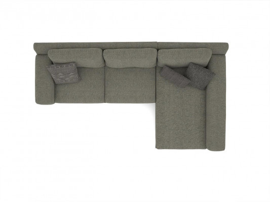 Szara Designerska Narożnikowa kanapa L-Shape Relaks Sofa Tapicerowana do Salonu Luksusowe Nowoczesne Meble
