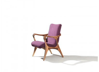 Design Meble do Siedzenia Fioletowy Fotel Kanapa Siedziba Salon Drewno Nowoczesne Podkładka Włókienniczy
