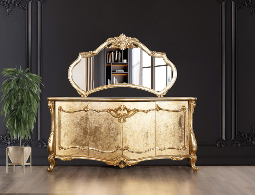 Kredens Lustro Luxury Kredens Ustawić Meble Komody Komody Złote