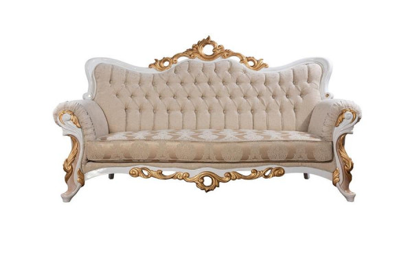 Sofa 3 miejsce do siedzenia Materiał Sofy Trzyosobowe Luksusowy Salon W Stylu Barokowym Kanapa Barokowa