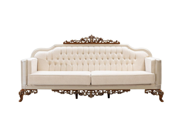 Sofa 3 miejsce do siedzenia Chesterfield Sofy trzyosobowe luksusowe do salonu w stylu barokowym kanapa nowa
