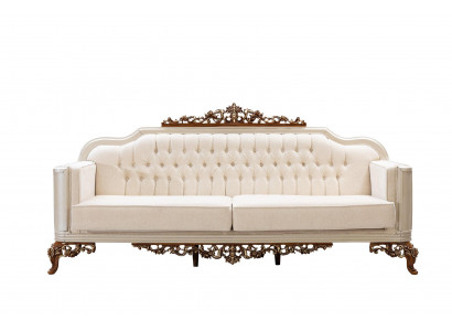 Sofa 3 miejsce do siedzenia Chesterfield Sofy trzyosobowe luksusowe do salonu w stylu barokowym kanapa nowa