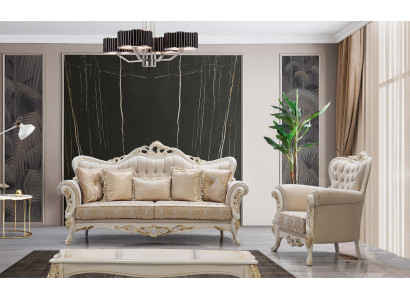 Zestaw sofowy 3+1 miejsce do siedzenia Zestaw Design Sofa Podkładka Kanapy Kanapa Klasyczny luksus