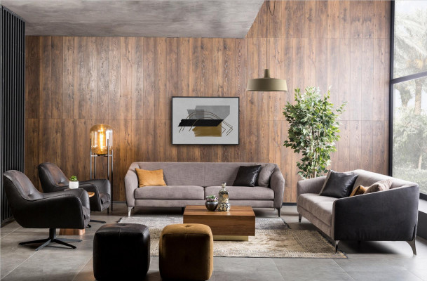 Sofa 3 Siedziba Kanapa Podkładka Sofy Kanapy Projekt salonu Włókienniczy Materiał
