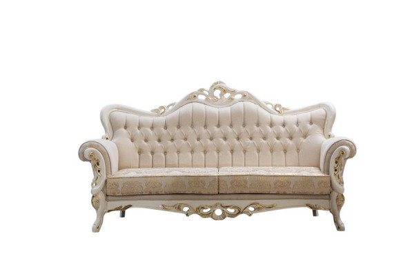 Sofa 3 miejsce do siedzenia Materiał Sofy Trzyosobowe Luksusowy Salon W Stylu Barokowym Kanapa Barokowa