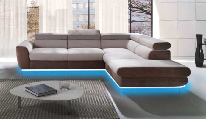 Narożnik kanapa Żywy krajobraz Sofa z funkcją łóżka Narożnikowa kanapa Couch Narożnik Podkładka Ustawić