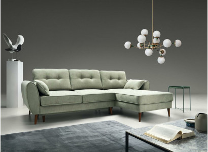 Sofy Design Narożnikowa kanapa L-shape Meble Łóżko Cechy Włókienniczy Skóra rozkładana sofa