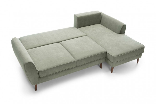 Sofy Design Narożnikowa kanapa L-shape Meble Łóżko Cechy Włókienniczy Skóra rozkładana sofa