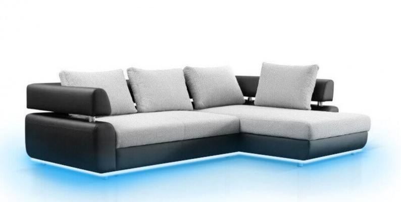 Narożnik kanapa Żywy krajobraz + Funkcja łóżka Sofa Narożnikowa kanapa Couch Narożnik Podkładka Ustawić