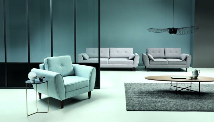 Design Chesterfield Materiał Couch Fotel 1 miejsce do siedzenia Podkładka Sofas Lounge Club