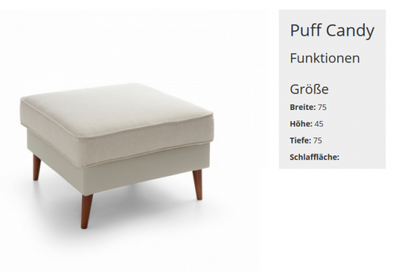 Podnóżek Club XXL Stołek Ottoman Pufa Skóra Włókienniczy Decor Ottoman