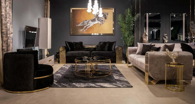 Zestaw sofowy 3+3+1 miejsce do siedzenia Fotel Ustawić Modern Relaks Single Seater Meble Kanapy
