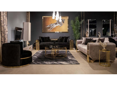 Zestaw sofowy 3+3+1 miejsce do siedzenia Fotel Ustawić Modern Relaks Single Seater Meble Kanapy