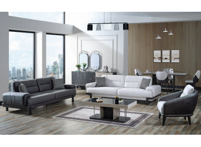 Zestaw sofowy 3+3+1 miejsce do siedzenia Włókienniczy Modern Complete Fotel Sofa 3 miejsce do siedzenia Luxury