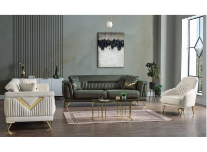 Design Nowoczesny Zestaw do Salonu Zestaw sofowy 3+3+1 Zestaw mebli do salonu