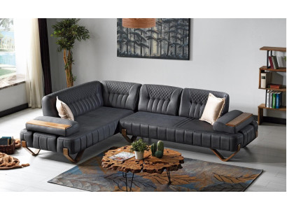Narożnikowa kanapa L-Shape Włókienniczy Narożnik Sofa Podkładka Premium Couch L Shape Modern Nowość