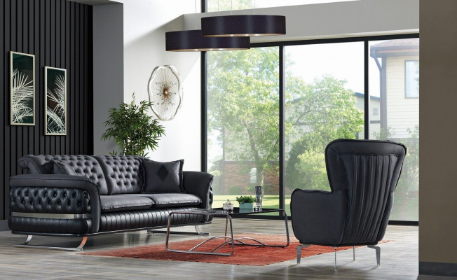 Zestaw sofowy 3+1 miejsce do siedzenia Fotel Ustaw Chesterfield Relaks Fotel Meble Nowe