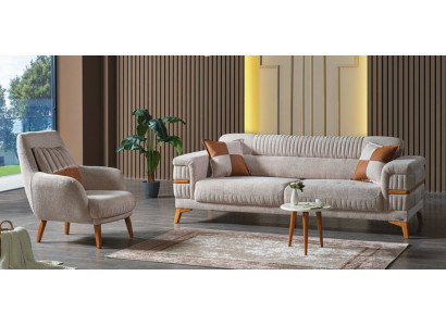 Zestaw sofowy 3+1 miejsce do siedzenia Modern Relaks Fotel Modern Style 2-częściowy luksusowy salon