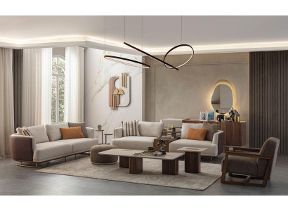 Zestaw sofowy 3+3+1 miejsce do siedzenia Modern Relaks Fotel Modern Style Luxury Living Room 3szt
