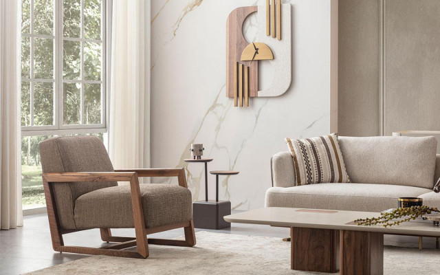 Zestaw sofowy 3+3+1 miejsce do siedzenia Modern Relaks Fotel Modern Style Luxury Living Room 3szt