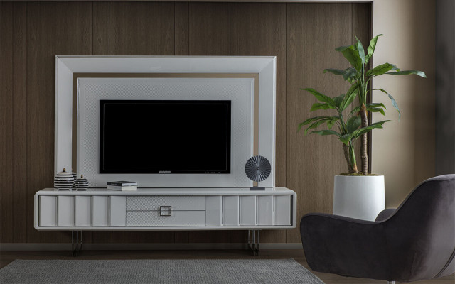 Luksusowa jednostka ścienna Living Room Rama szafa RTV ścienna Szafa Modern