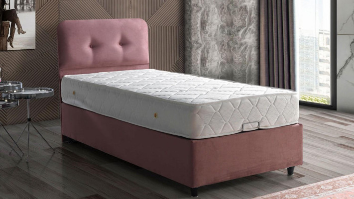 Łóżko Design bed Luxury Podkładka Sypialnia Meble New Modern Różowy 90x190