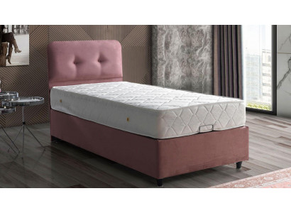 Łóżko Design bed Luxury Podkładka Sypialnia Meble New Modern Różowy 90x190