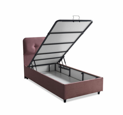 Łóżko Design bed Luxury Podkładka Sypialnia Meble New Modern Różowy 90x190