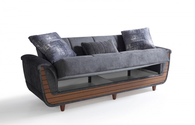 Zestaw sofowy 3+2+1+1 Drewno Salon Luksusowa Sofa Nowoczesny Materiał Całkowicie Nowoczesny