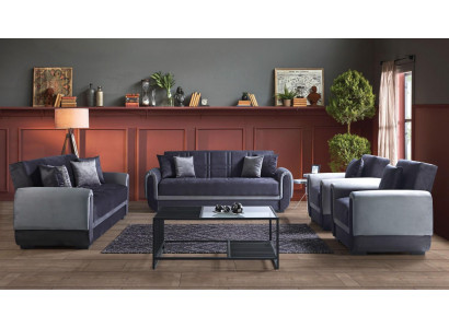 Zestaw sofowy 3+2+1+1 miejsce siedzące Włókienniczy Modern Complete Fotel Sofa 3 miejsce siedzące Luxury 3