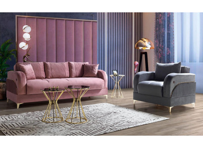 Zestaw sofowy 3+1 miejsce do siedzenia Nowoczesne Relaks Fotel Style 2-częściowe Luksusowe Meble do Salonu