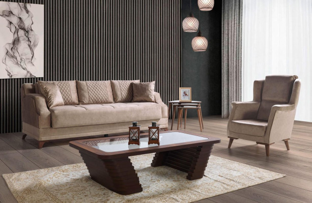 Zestaw sofowy 3+1 miejsce siedzące Fotel Ustaw Modern Relaks Fotel Meble New Luxury Eu