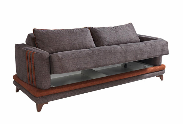 Zestaw sofowy 3+1 miejsce do siedzenia Włókienniczy Drewno Sofa 3 miejsce do siedzenia Modern Fotel Kompletny zestaw New Eu
