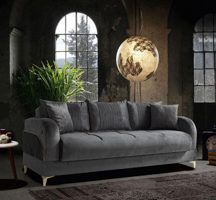 Zestaw sofowy 3+2+1+1 miejsce do siedzenia Meble Zestaw luksusowy Zestaw sofowy Modern Grey 4-częściowy