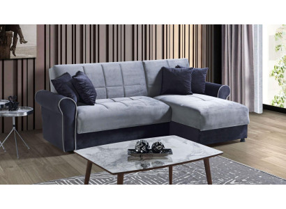 Narożnikowa kanapa L-Shape Włókienniczy Narożnik Sofa Podkładka Premium Couch L Shape Modern New 1