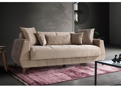 Design Sofa Trzyosobowa Sofa Beżowa Meble Włókiennicze Materiał 3 miejsce siedzące Kanapy Sofy