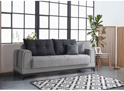 Salon Luksusowa Sofa 3 miejsce do siedzenia Relaks Sofy Modern Grey Relaks 3 miejsce do siedzenia Kanapy