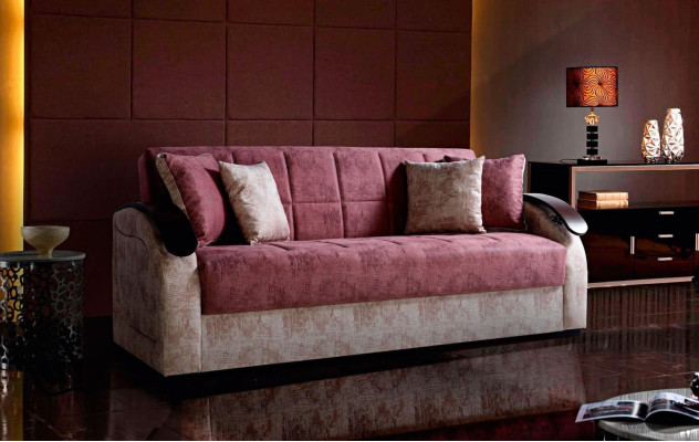 Różowa Nowoczesna Sofa 3 miejsce do siedzenia Relaks Sofa Luksusowa Sofa 3-osobowa do Salonu Nowa 3 miejsce do siedzenia