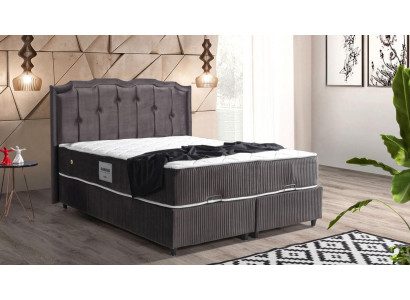 Łóżko Design bed Luxury Podkładka Sypialnia Meble Boxsping Brown 160x200